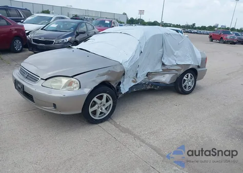 2000 Honda Civic Ex from USA, damaged, VIN 2HGEJ8544YH600204